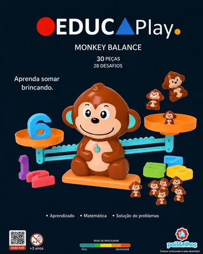 Caixa do Monkey Balance EducaPlay